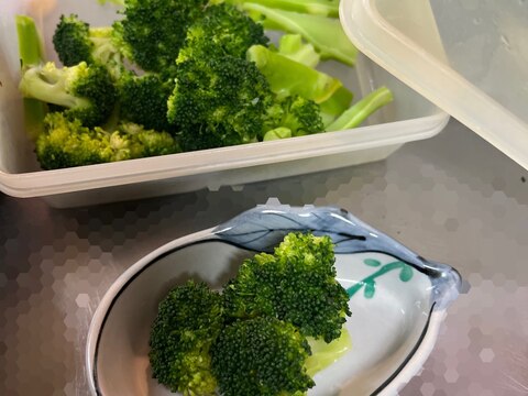 ブロッコリーの下茹で　〜芯までおいしく食べよ〜